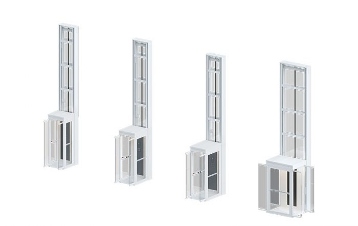 The four Ascenda sizes side by side, S to XL